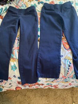 Wonder Nation Girls Uniform Pull On Pants,