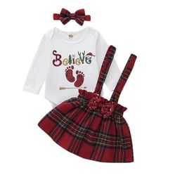 3 Piece Christmas Outfit For Up To 18 Months 