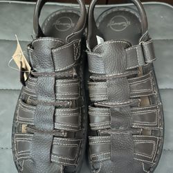 Genuine, Leather Upper, Fisherman Sandals