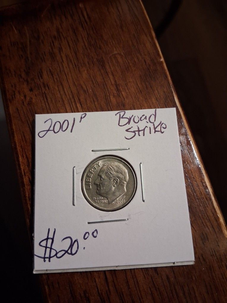 2001-P BROADSTRIKE DIME FIRM $20