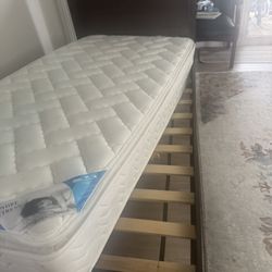 Twin Size Bed With Mattress ( Pillow Top)