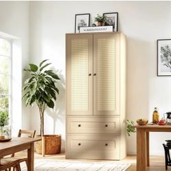 Mid century modern/ rattan pantry storage