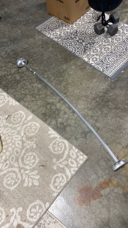 Tub/shower curtain rod (curved)