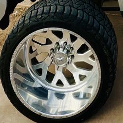 26” American Force Wheels – 8 Lug – 37” Tires