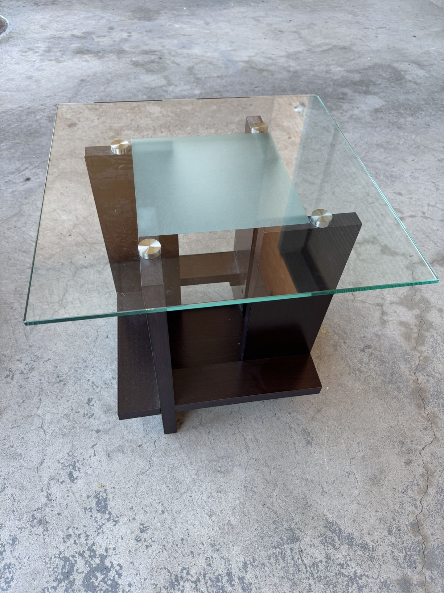 Glass Top Coffee / Lamp Table