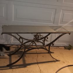 Metal Console Table 14" × 48"