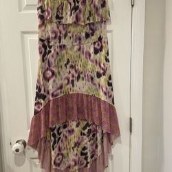 Lilka Anthropologie Strapless High Low Dress