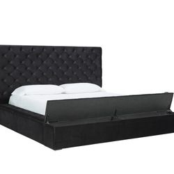 Lindenfield King Black Storage Bed


