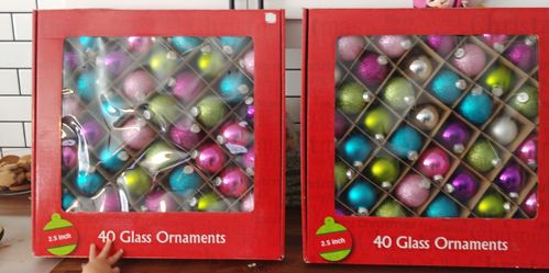 76 glass ornaments