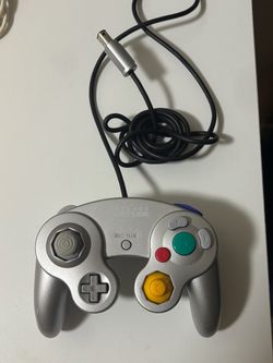 Official Nintendo GameCube Controller - Platinum Silver (Tested & Working)