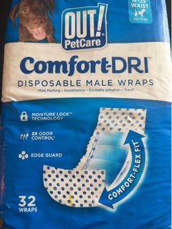 Petcare Comfort-Dri Disposable Male Wrap