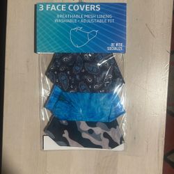 3 Face Covers 
