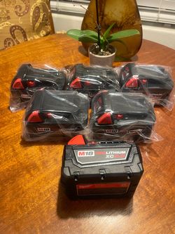 New Milwaukee Batteries M18 XC 5.0 $70 Each Cada Una