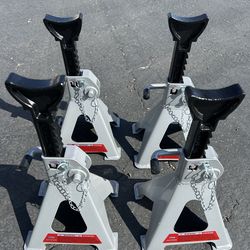 New 4pcs 3Ton Jack Stands Each Stand Has 2 Safety Locks