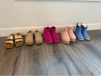 Women’s Size 7 Shoe Lot – 5 Pairs, Uggs, reef and more Excellent Condition