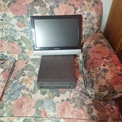 Old Polaroid TV And Vhs