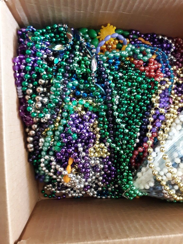 Colored Madri Gras Beads