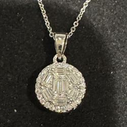 Moissanite Pendant 0.51 Ctw