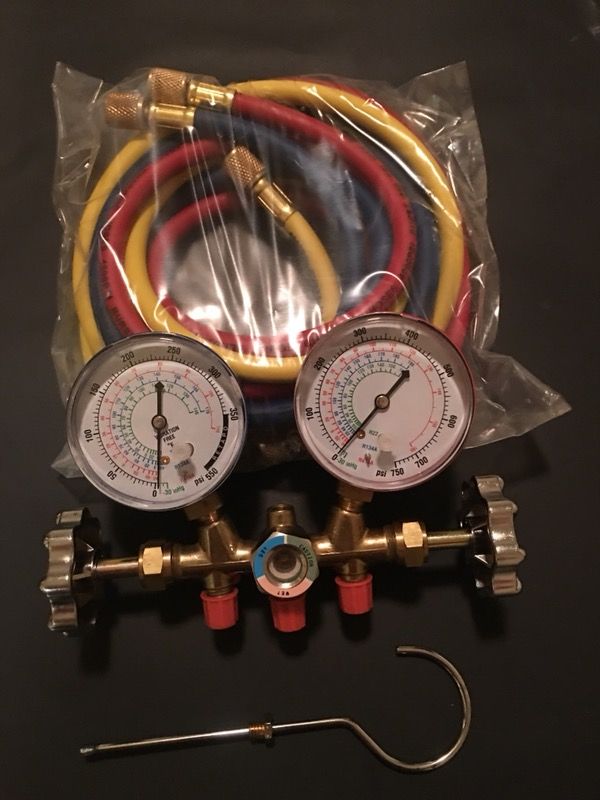 Refrigerant gauges a/c R-410a,R-22, R-134a brand new