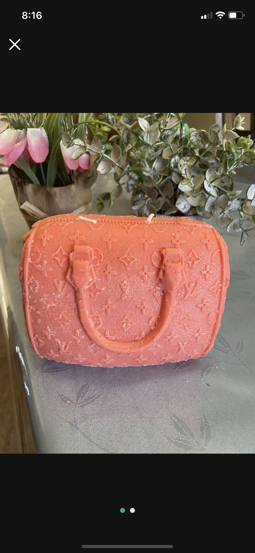 Decorative Large Handbag Candle 