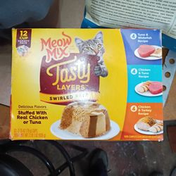 Meow Mix Tasty Layers Swirled Pate 12 Cup