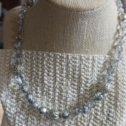 Vintage Acrylic Beaded Necklace, 
16