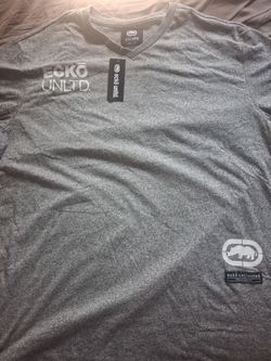 Gray Ecko V-Neck T-Shirt