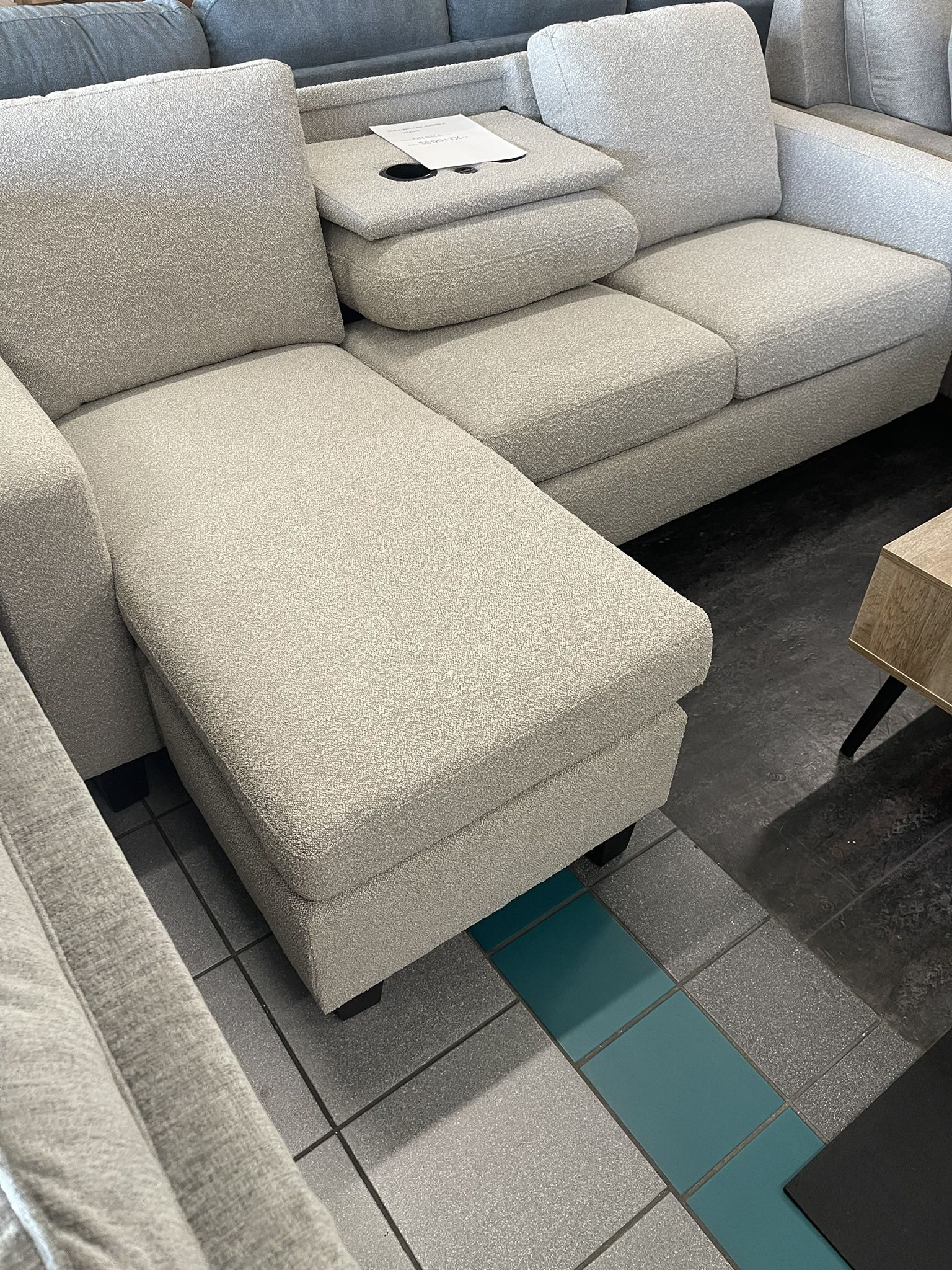 Sofa With Reversible Chaise On Sale