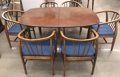 Mid century dining kitchen table chair set