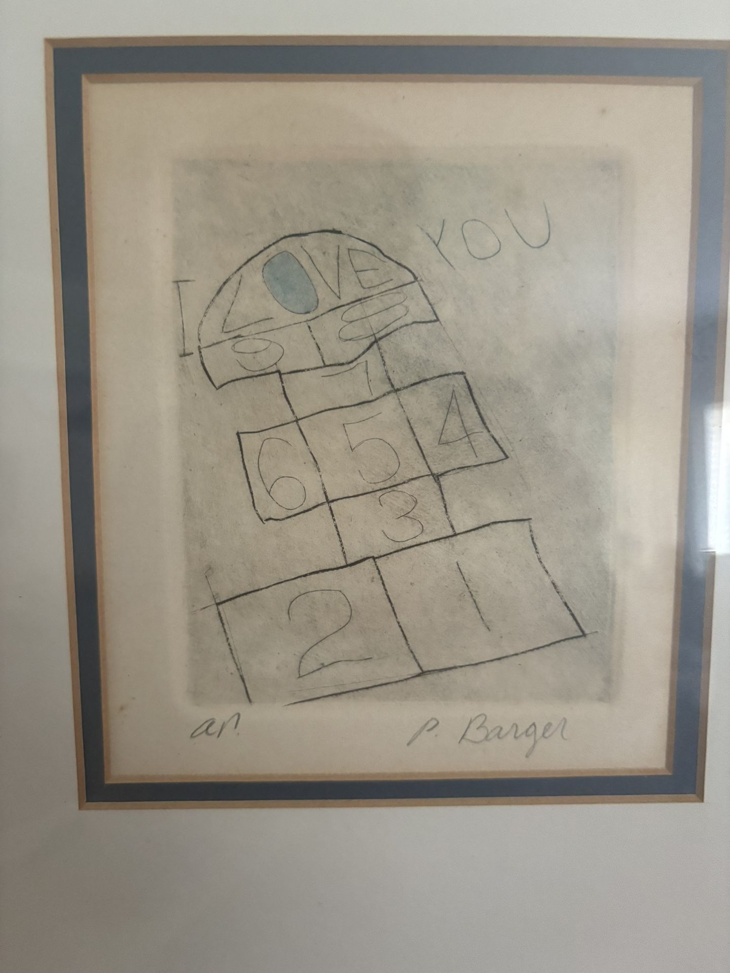 Peter Barger American Artist Signed Artist Print Titled