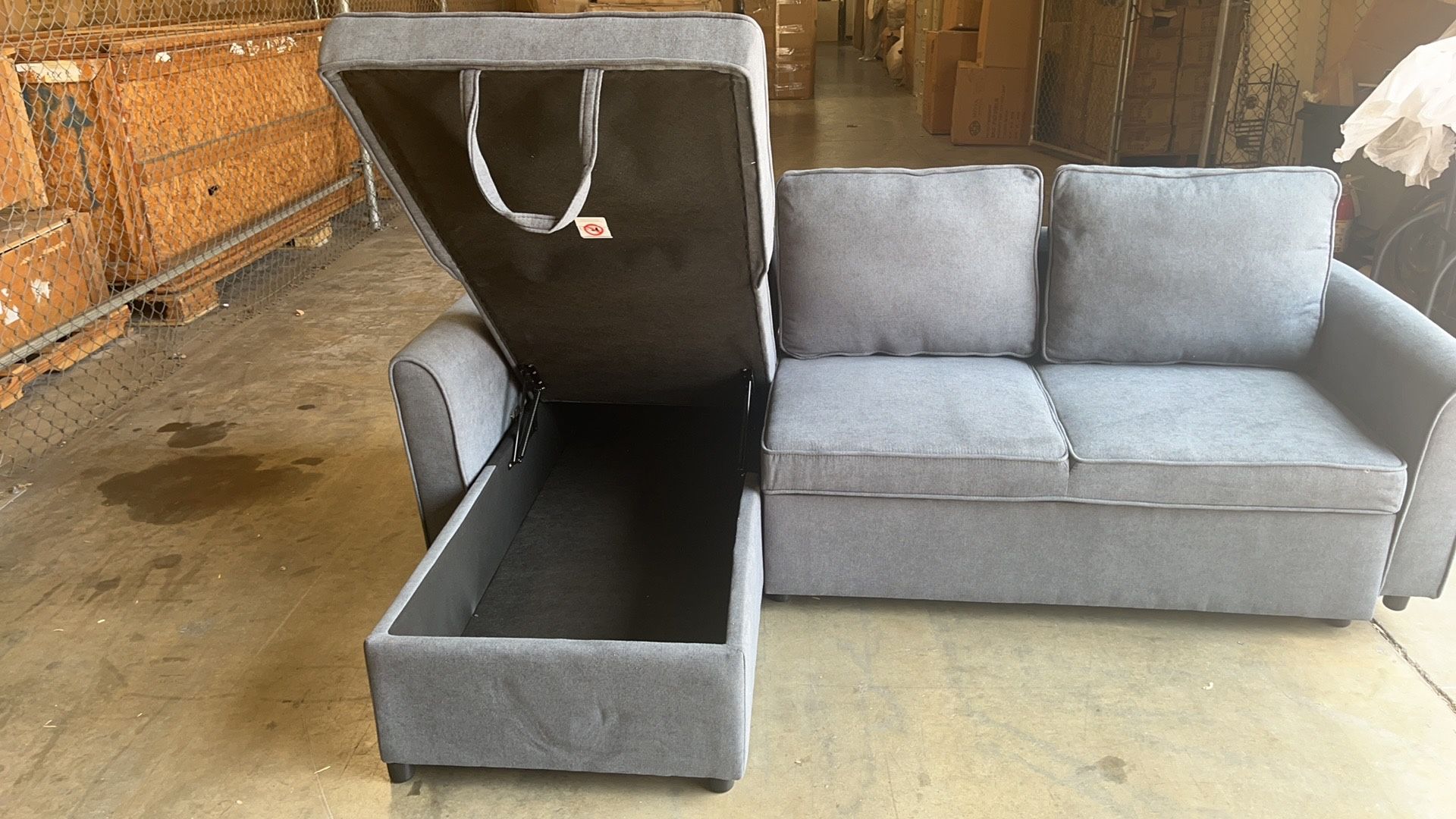 Item#2068 Grey 90.16x33.85x57.87