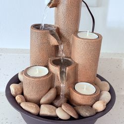 Fountain With Candle For Sale