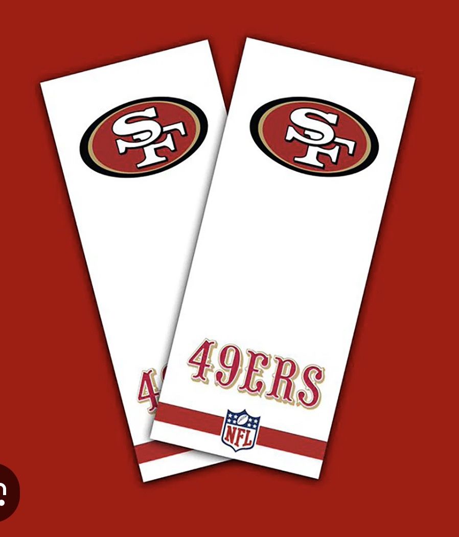 Forty Niner Tickets To This Sundays Game 10/19