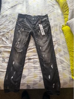 Black Purple Jeans