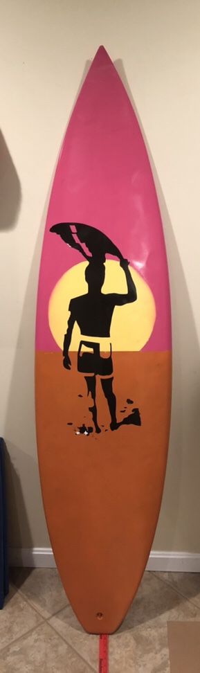 6’2” Spyder Surfboard with Custom Paint