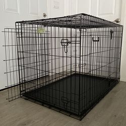 iCrate Double Door Folding Dog Crate/Kennel with Divider