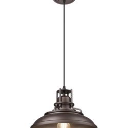 FEMILA 18" Outdoor Pendant Lights Farmhouse Pendant Light Hanging Light Fixture Oil Rubbed Bronze Finish 4FY15-MP-L ORB for Kitchen Island, for Porch,