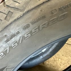 275/55/20 MasterCraft (2 Tires) $40.00/ Each 