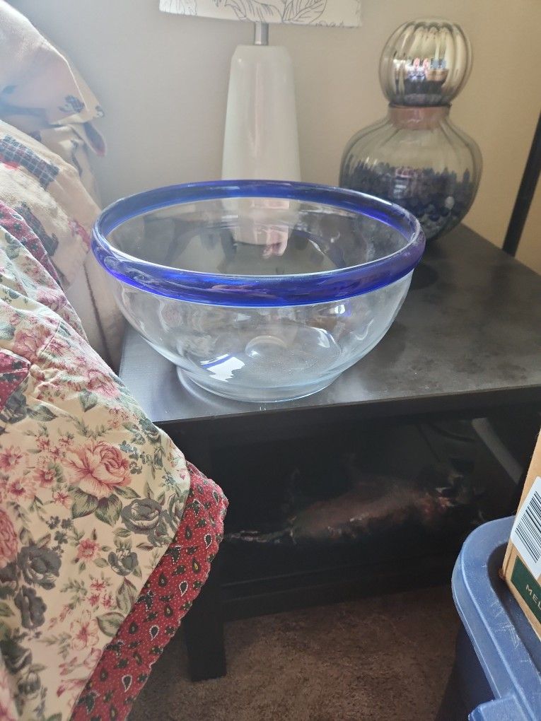 Hand Blown Glass Bowl