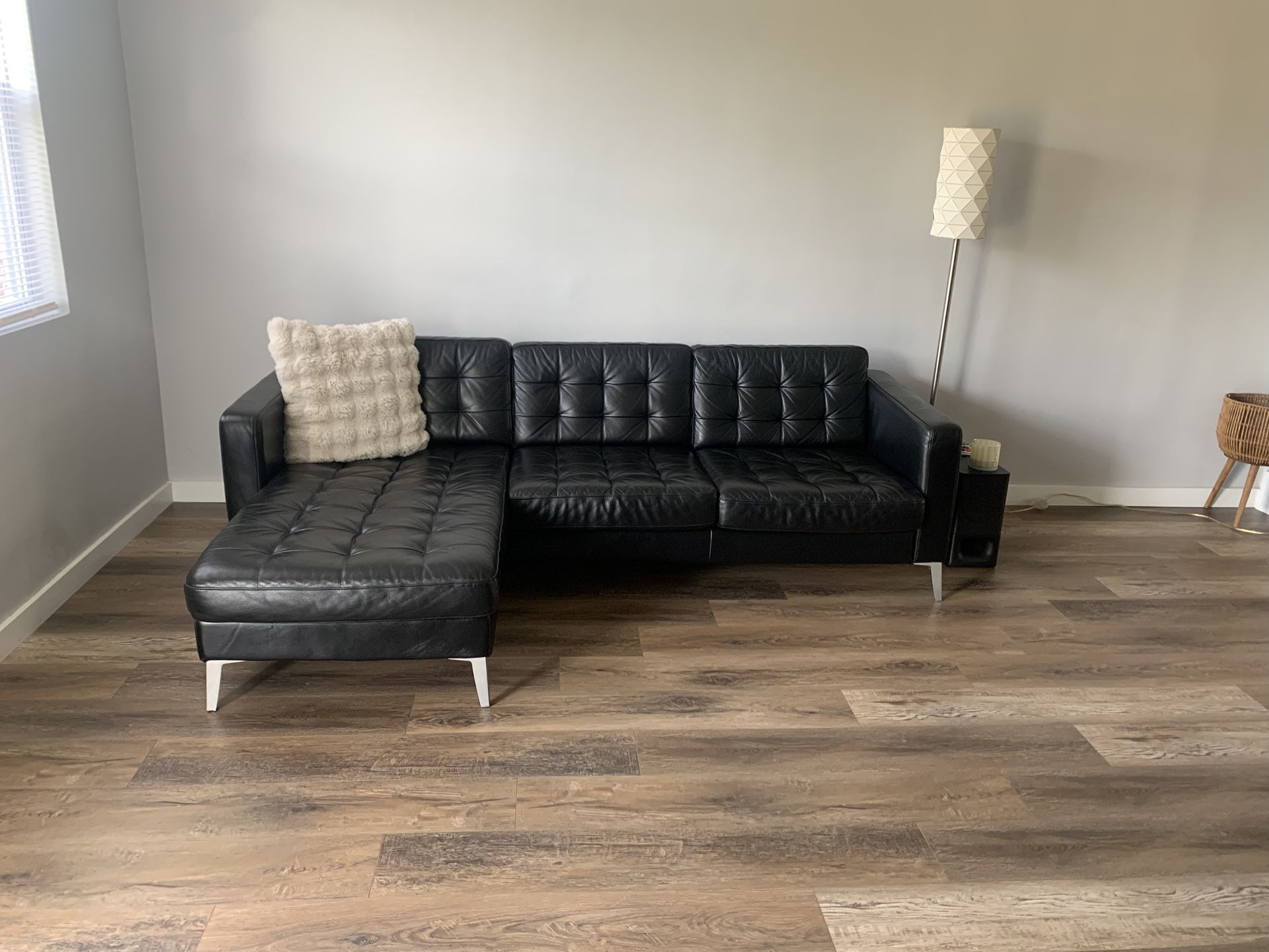 IKEA KARLSTAD LEATHER COUCH