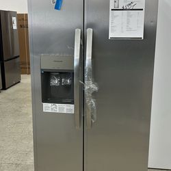 New 33” Frigidaire Side By Side Refrigerator-