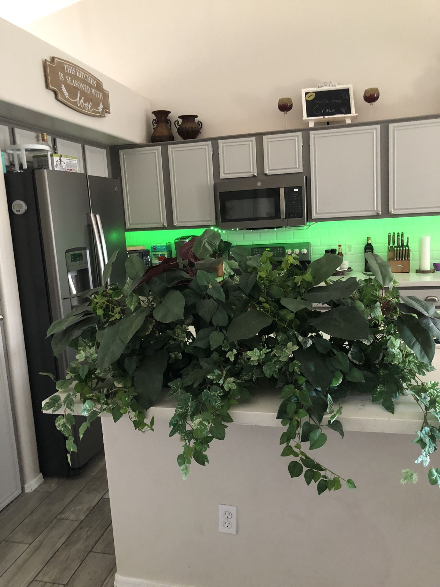 Faux Green Foliage