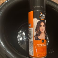 Black Spray On Temporary Spray Color