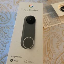 Google Nest Doorbell - (Wired, 2nd Gen) - Wired Video Doorbell Camera - Doorbell Security Camera - Ivy
