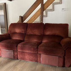 Zero Clearance Reclining Three Seater Sofa 