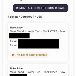 Selling 2x CAT 1 tickets for FIFA World Cup Round of 32 Match 84 - Sofi (LA)