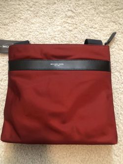 MK flat nylon man’s crossbody bag