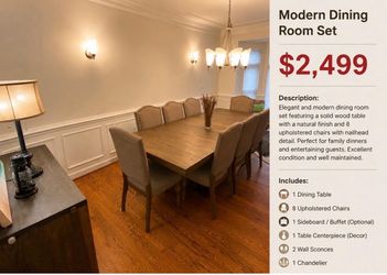 Modern Dining Room Set