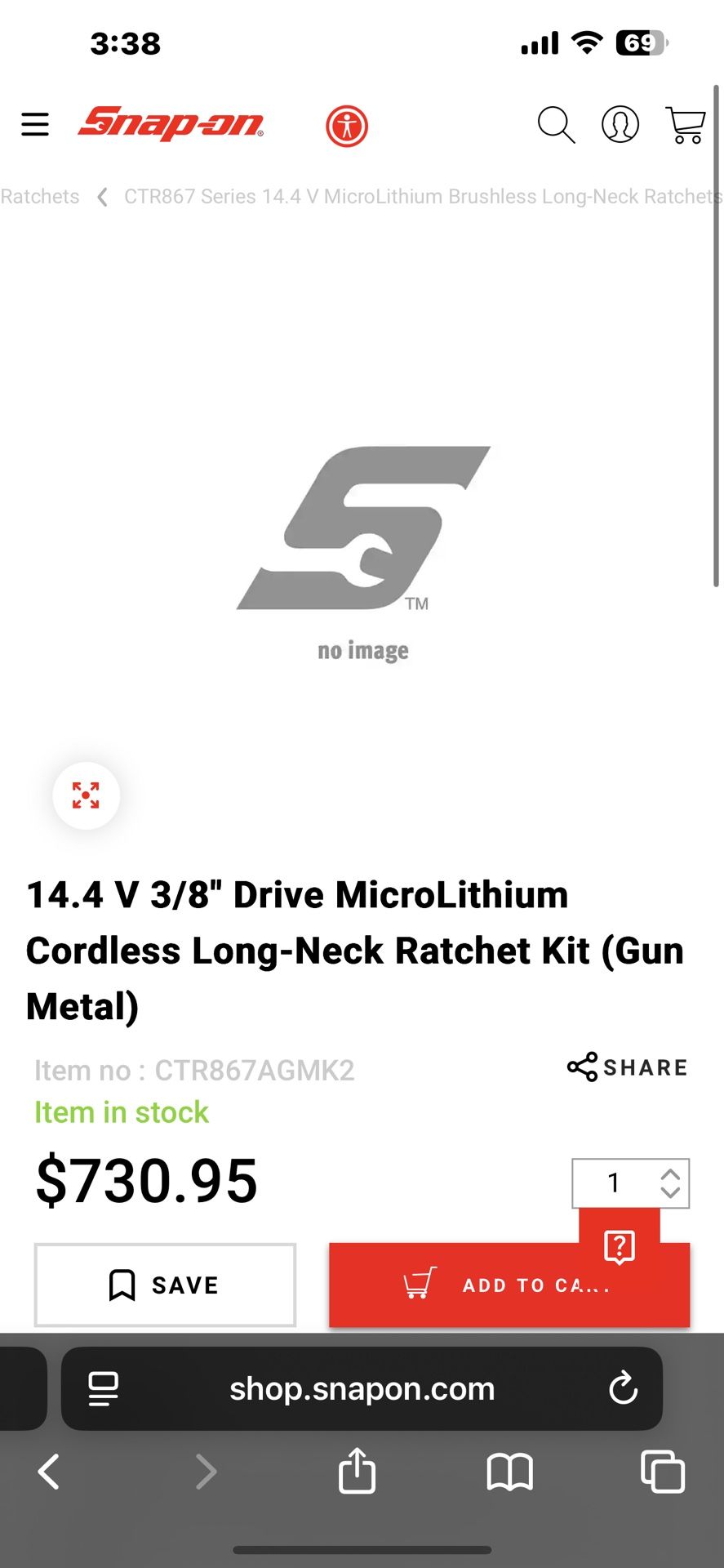 Snap-on Long Neck Ratchet