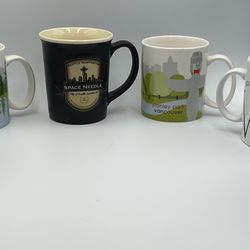 Starbucks Coffee Mugs Seattle Portland Vancouver Washington 